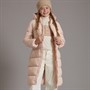 Guess Girls Hooded Padded Long Puffer Coat Pink