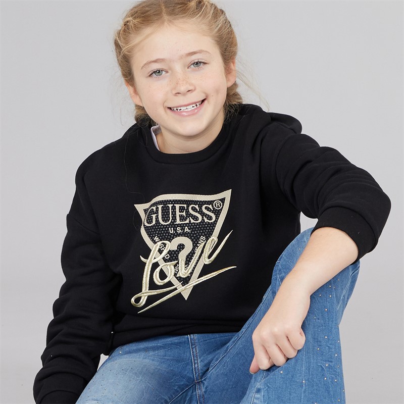 Guess Girls Sweatshirt Jet Black A996