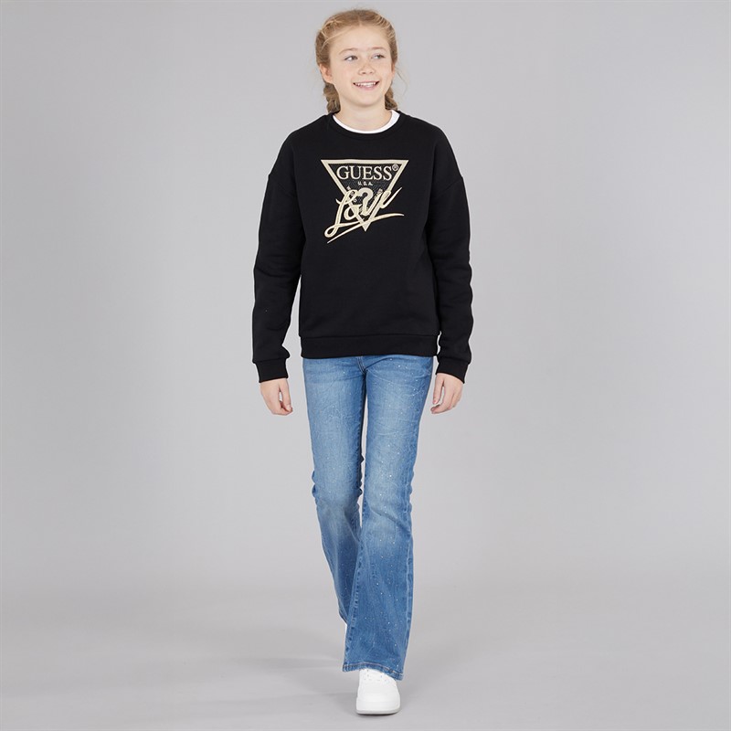 Guess Girls Sweatshirt Jet Black A996