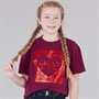 Guess Girls Stretch Jersey T-Shirt Ballroom Red