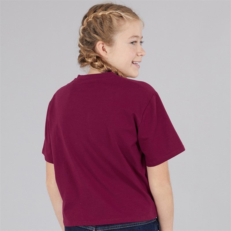 Guess Girls Stretch Jersey T-Shirt Ballroom Red