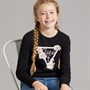 Guess Girls Stretch Jersey T-Shirt Jet Black A996
