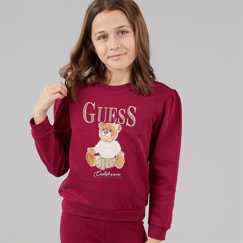 Guess Girls Sweatshirt Ballroom Red