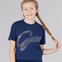 Guess Girls Cotton Jersey Cropped T-Shirt Secret Blue