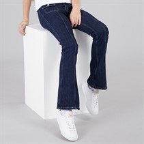 Guess Girls Flare Comfort Denim Jeans Rinse Metallic Wash