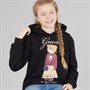 Guess Girls Oversized Hoodie Jet Black A996