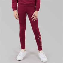 Guess Girls Stretch Jersey Leggings Ballroom Red