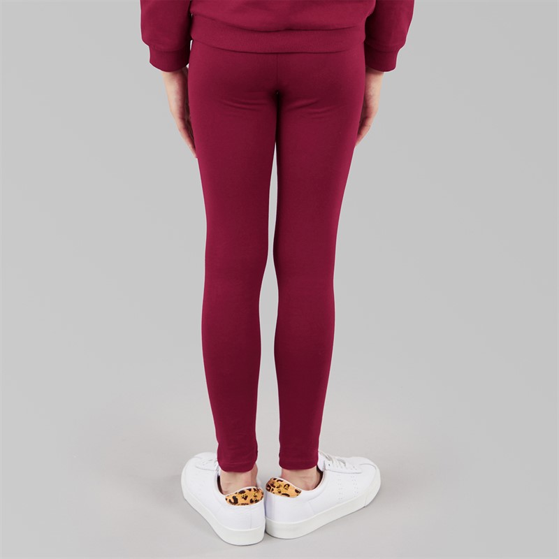 Guess Girls Stretch Jersey Leggings Ballroom Red