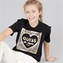 Guess Girls Stretch Jersey T-Shirt Jet Black A996
