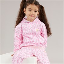 Guess Meisjes Hoodie Logo Fuchsia