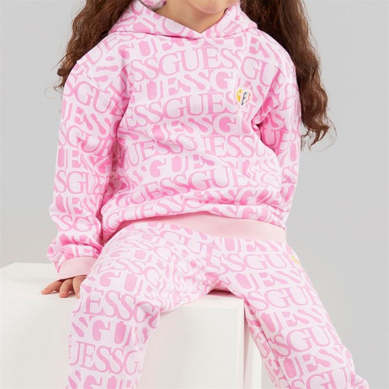 Guess Mädchen Hoodie Logo Fuchsia