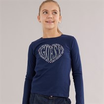 Guess Girls Long Sleeve T-Shirt Secret Blue