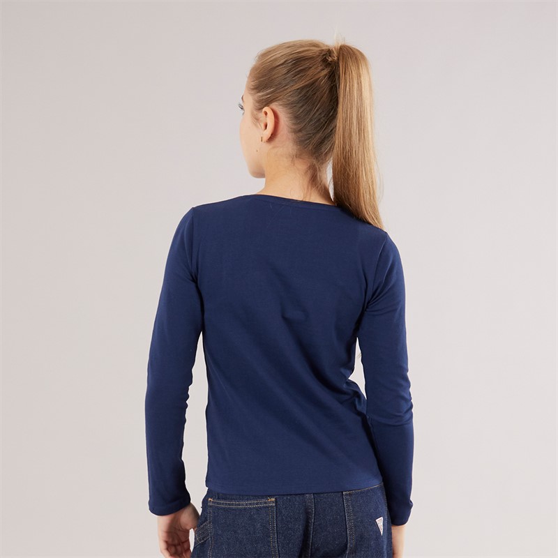 Guess Girls Long Sleeve T-Shirt Secret Blue