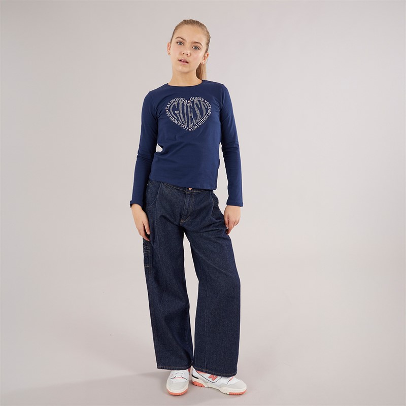Guess Girls Long Sleeve T-Shirt Secret Blue
