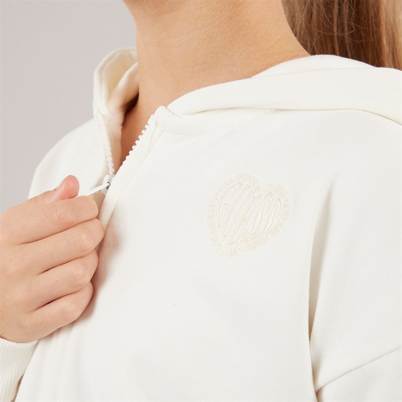 Guess Mädchen Hoodie Cream White