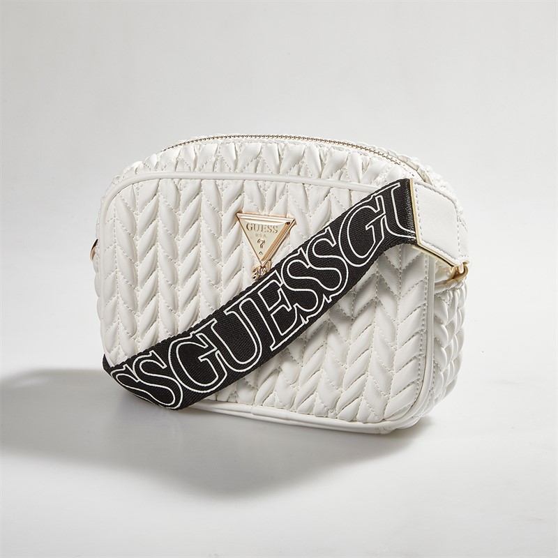Guess Girls Quilted Bag Cream White