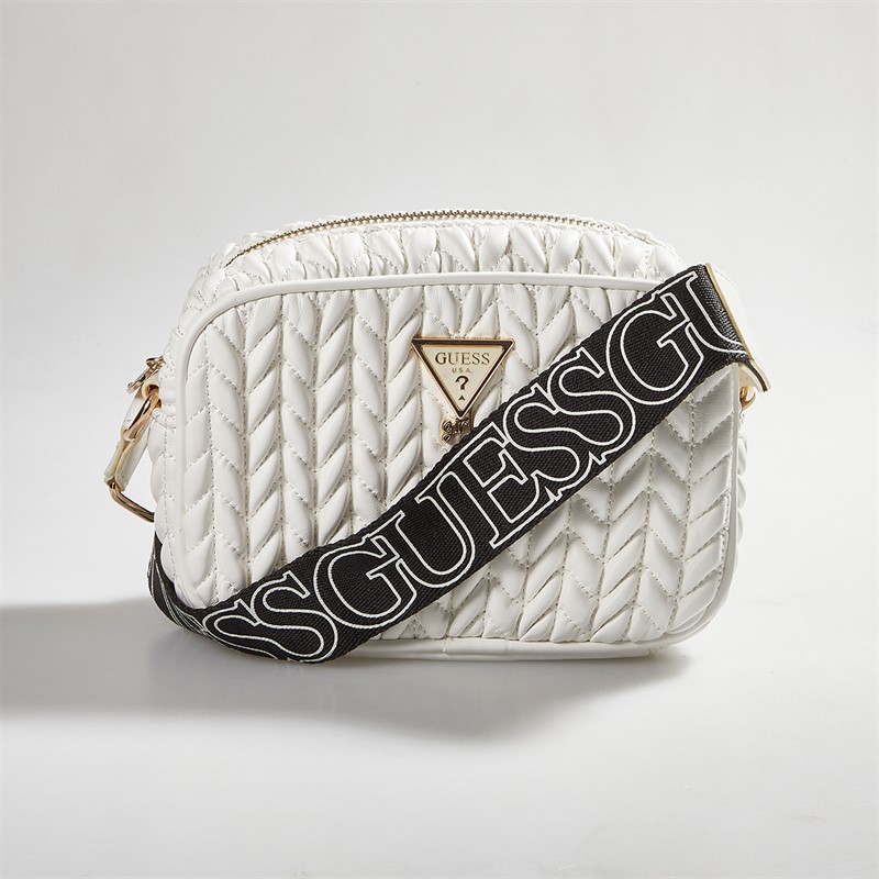 Guess Girls Quilted Bag Cream White