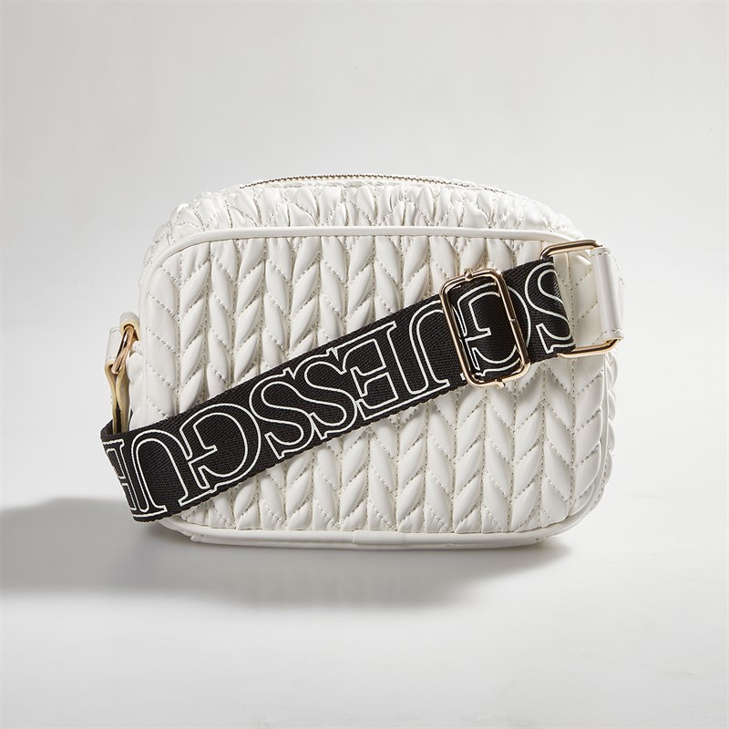 Guess Girls Quilted Bag Cream White