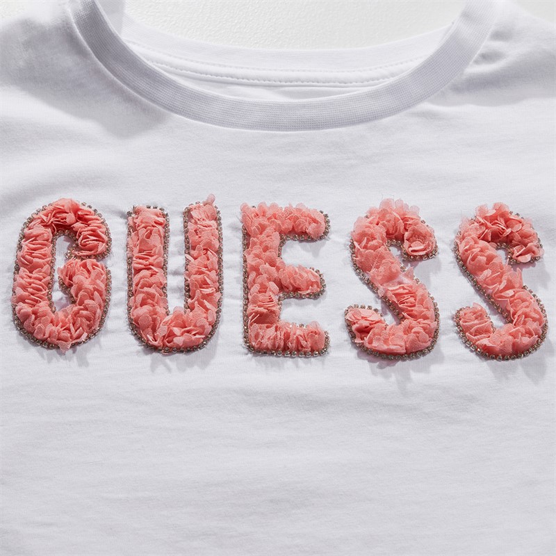 Guess Mädchen T Shirt Pure White