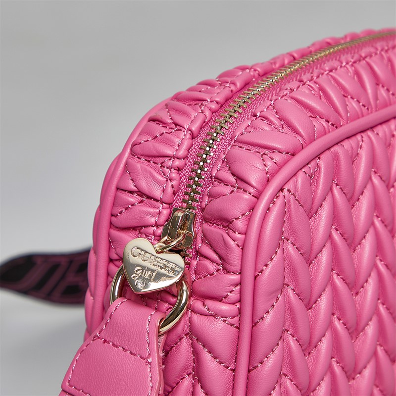 Guess Girls Quilted Bag Raspberry Slush