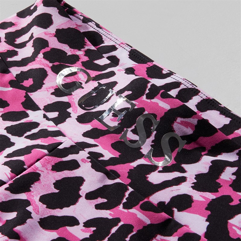 Guess Mädchen Leggings Leopard Pink Combo