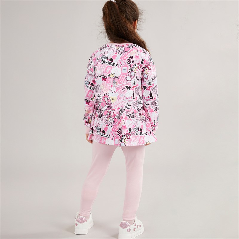 Guess Mädchen Trainingsanzug Sticker Collage