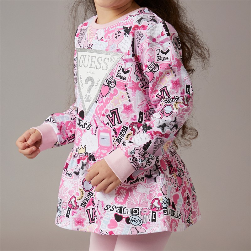 Guess Mädchen Trainingsanzug Sticker Collage