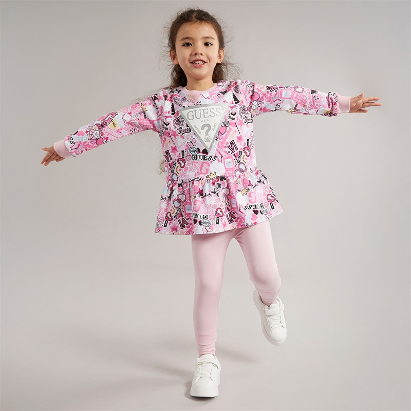 Guess Mädchen Trainingsanzug Sticker Collage