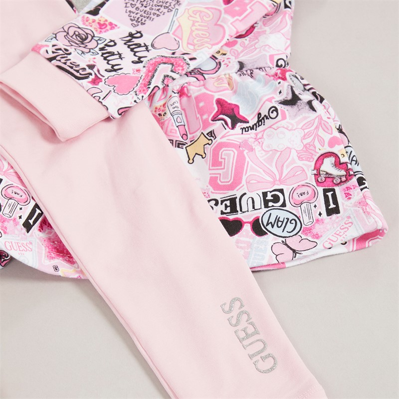 Guess Mädchen Trainingsanzug Sticker Collage