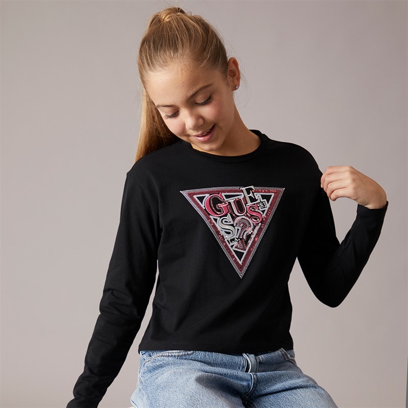 Guess Girls T-Shirt Jet Black A996
