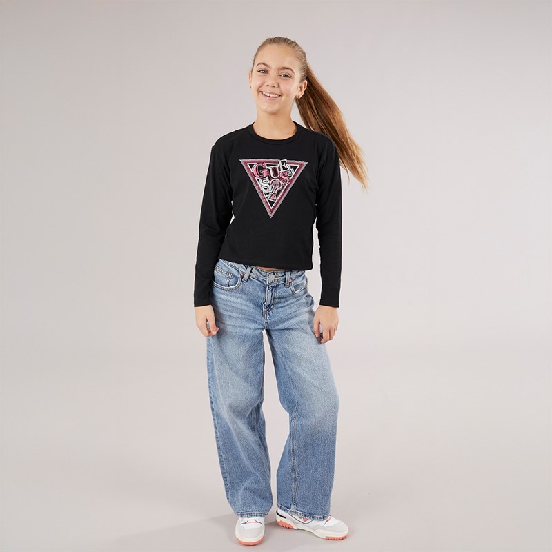Guess Girls T-Shirt Jet Black A996