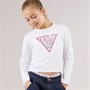 Guess Girls Long Sleeve T-Shirt Pure White