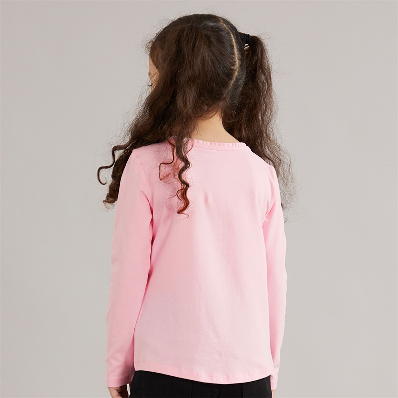 Guess Mädchen Langarm T Shirt Cotton Candy Pink