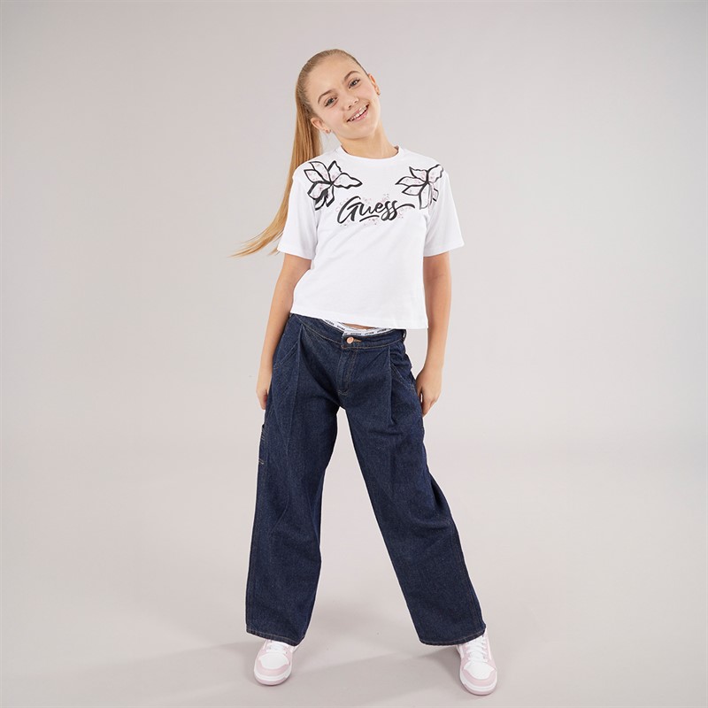 Guess Mädchen T Shirt Pure White