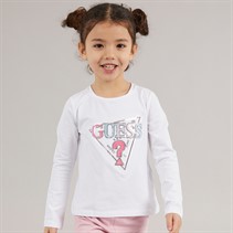 Guess Meisjes T-shirt met lange mouwen Pure White
