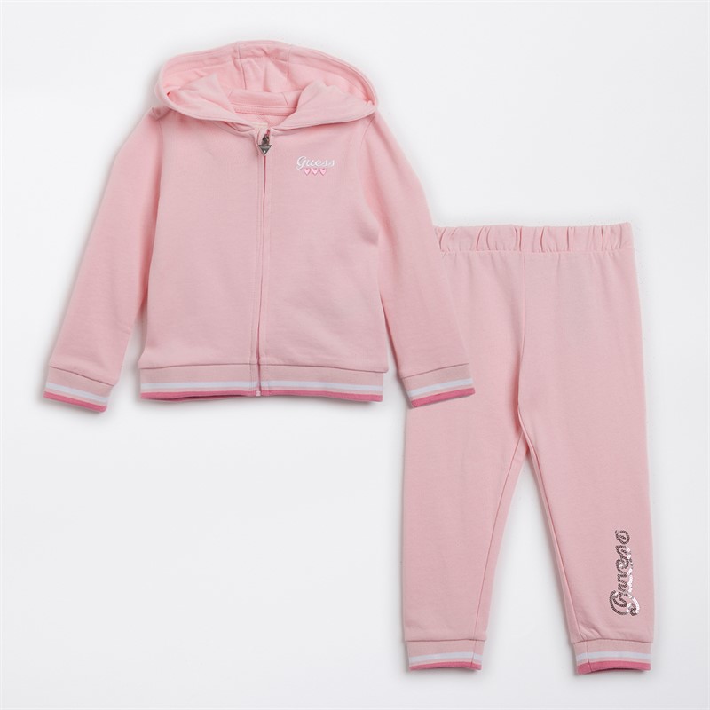 Guess Infant Girls Tracksuit Cotton Candy Pink