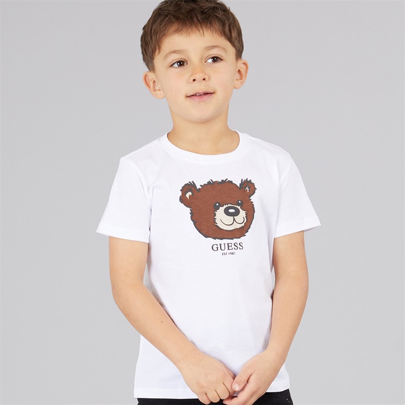 Guess Junge T Shirt Pure White