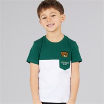Guess Jongens T-shirt Throwback Green