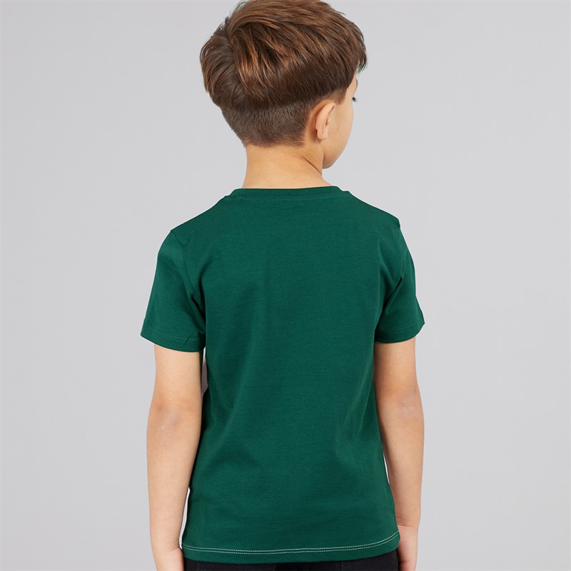 Guess T-shirt dla chłopca kolor Throwback Green