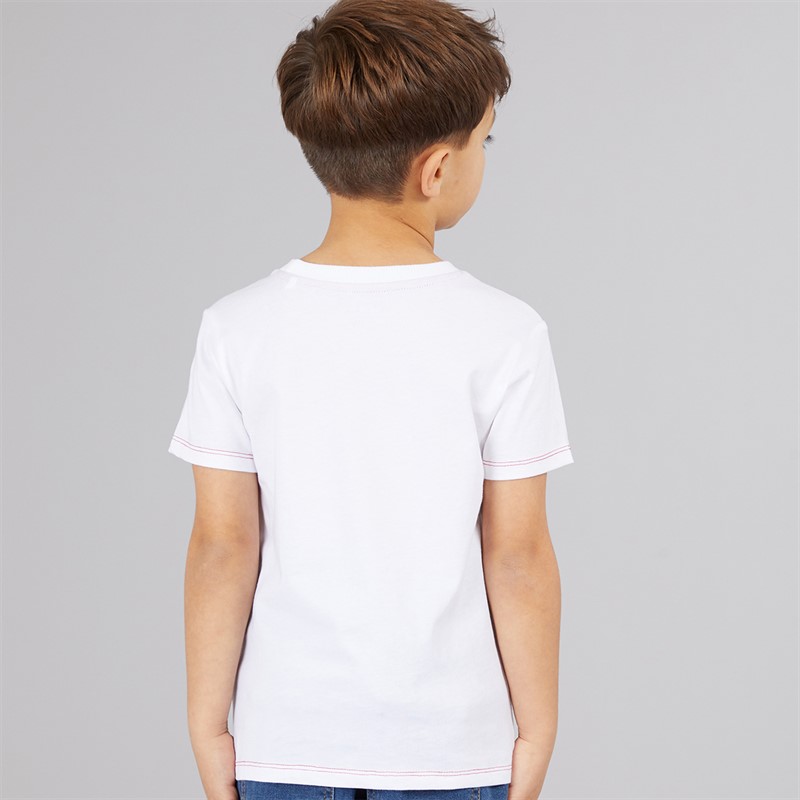 Guess T-shirt dla chłopca kolor Pure White