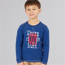 Guess Jongens T-shirt Blue Lily