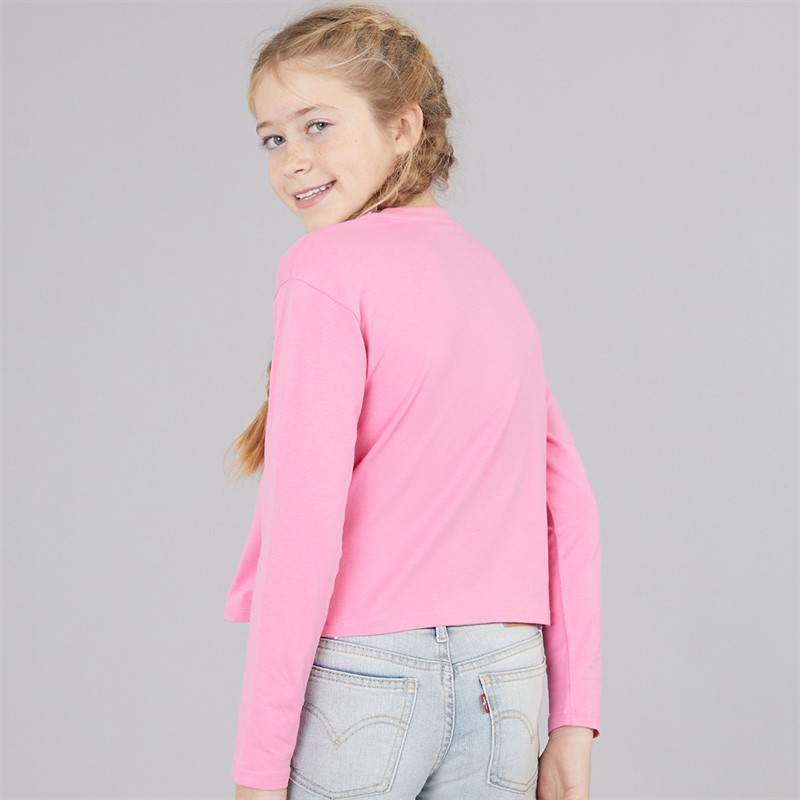 Guess Girls Long Sleeve T-Shirt Pink