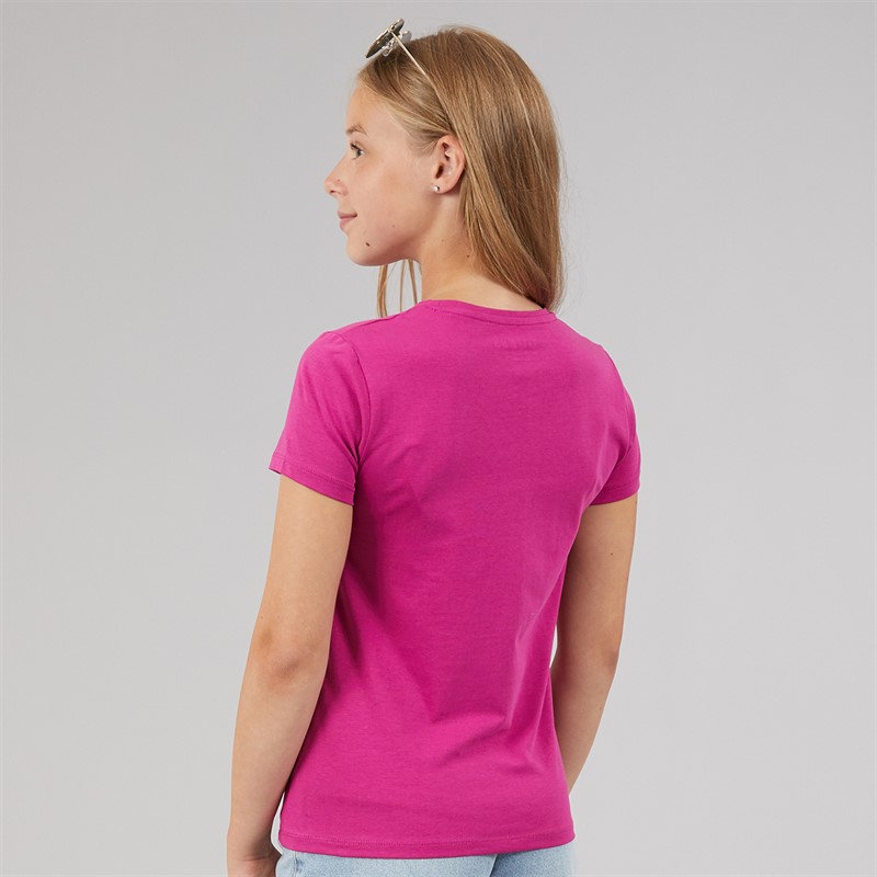 Guess Piger T-shirt Purple Dragonfruit