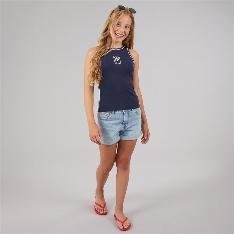 Guess Girls Vest Suiting Blue