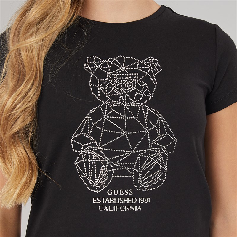 Guess Girls Minime T-Shirt Jet Black A996