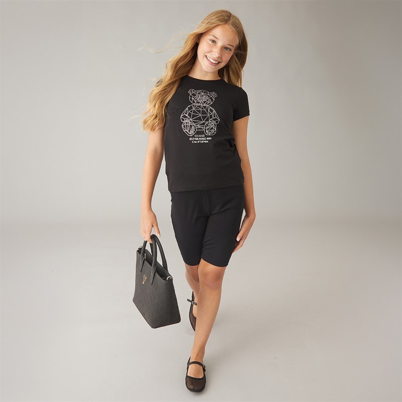 Guess Girls Minime T-Shirt Jet Black A996