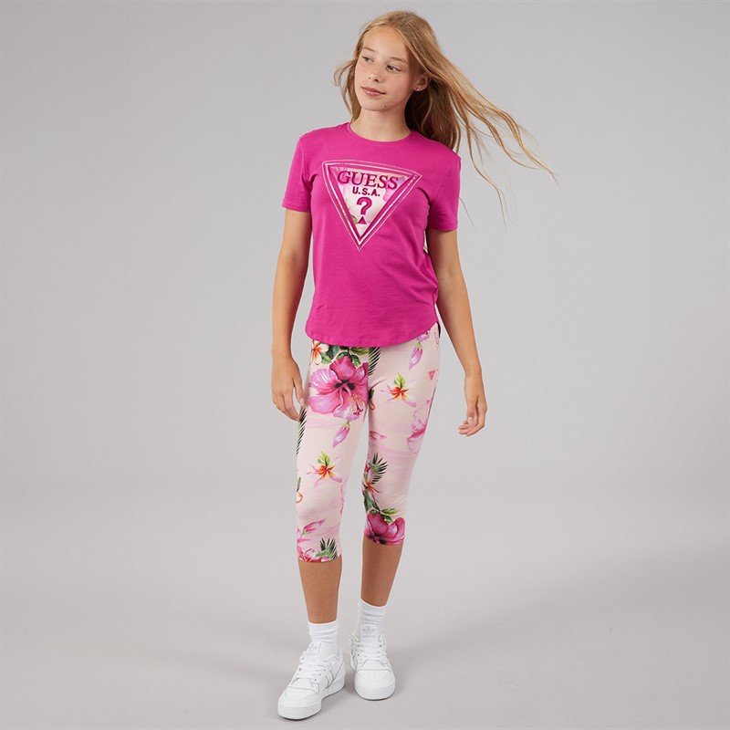 Guess Piger capri leggings Hibiscus Oasis