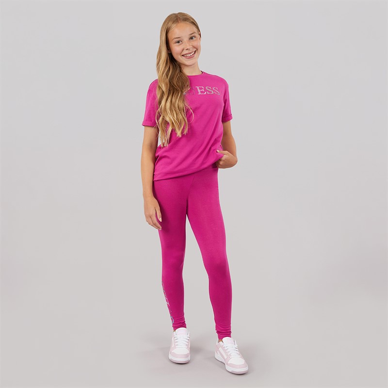 Guess Girls Leggings Purple Dragonfruit