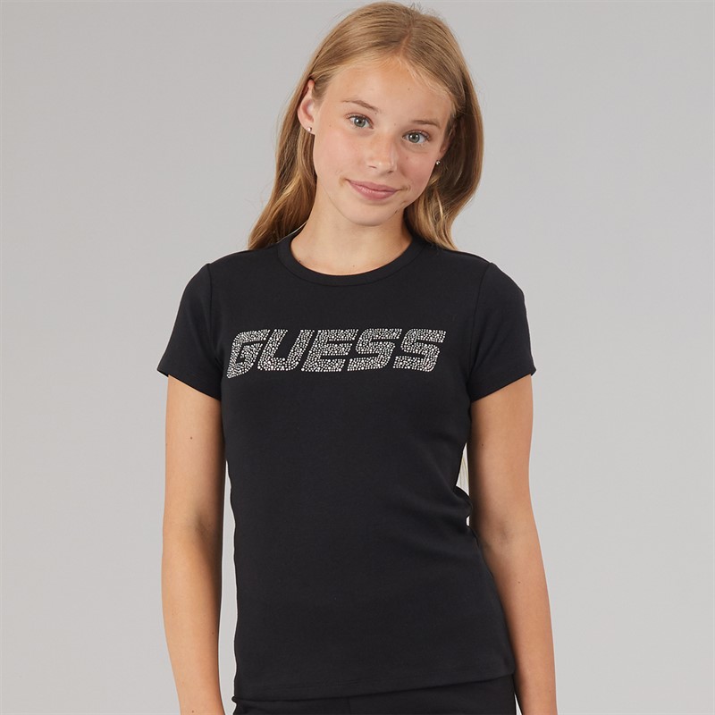 Guess Girls Minime T-Shirt Jet Black A996