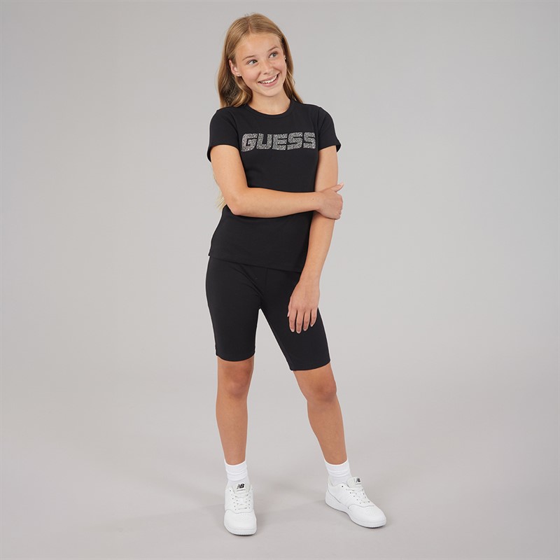 Guess Girls Minime T-Shirt Jet Black A996